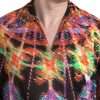 Multicolor Luminarie Print Cotton Polo Shirt - Image 6