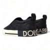 Elegant Quilted Black Canvas Sneakers - Image 4