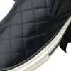 Elegant Quilted Black Canvas Sneakers - Image 7