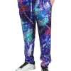 Multicolor Silk Jogger Pants - Image 3
