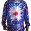 Psychedelic Print Silk Pajama Shirt - Image 2