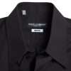 Elegant Slim Fit Black Cotton Dress Shirt - Image 3
