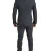 Elegant Grey Checkered Slim Fit Suit - Image 3