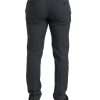 Elegant Grey Checkered Slim Fit Suit - Image 7