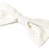 Elegant Ivory Fantasy Pattern Silk Bow Tie - Image 2