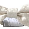 Elegant Ivory Fantasy Pattern Silk Bow Tie - Image 3