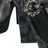 Chic Black Brocade Mary Janes Pumps - Image 7