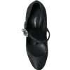 Chic Black Brocade Mary Janes Pumps - Image 8
