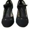 Elegant Suede Mary Jane Lace Heels - Image 2
