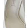 Crystal-Embellished White Peep Toe Heels - Image 4