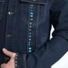 Embellished Turquoise Denim Jacket - Image 6