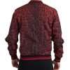 Red Leopard Print Bomber Jacket - Image 4