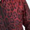 Red Leopard Print Bomber Jacket - Image 6