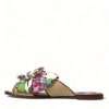 Exquisite Floral Print Flat Sandals - Image 5