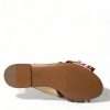 Exquisite Floral Print Flat Sandals - Image 6
