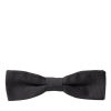 Elegant Silk Dark Gray Bow Tie - Image 4