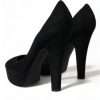 Black Suede Heeled Pumps Sophistication - Image 4