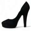 Black Suede Heeled Pumps Sophistication - Image 5