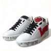 Chic White Portofino Leather Sneakers - Image 3