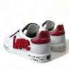 Chic White Portofino Leather Sneakers - Image 4