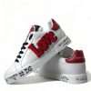 Chic White Portofino Leather Sneakers - Image 7