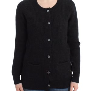 Chic Transparent Back Woolen Cardigan