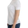Chic White Cotton Blend Shortsleeve Blouse - Image 2