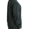 Elegant Gray Cotton Button Down Shirt - Image 4