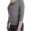 Elegant Gray Cashmere-Blend Jumper - Image 2