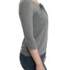 Elegant Gray Cashmere-Blend Jumper - Image 4