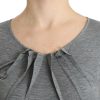 Elegant Gray Cashmere-Blend Jumper - Image 5