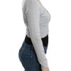 Cropped Virgin Wool Cardigan in Chic Gray - Image 4