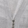 Cropped Virgin Wool Cardigan in Chic Gray - Image 6