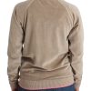 Beige Zip Cardigan with Gold Tone Accents - Image 3