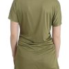 Elegant Green Jersey Blouse with Gold Accents - Image 3