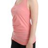 Chic Pink Cotton Blend Tank Top - Image 2