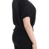 Elegant Short Sleeved Black Jumper - Image 4