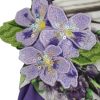 Elegant Purple Floral Jersey Dress - Image 8