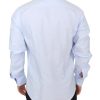 Elegant Light Blue Italian Cotton Shirt - Image 3