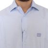 Elegant Light Blue Italian Cotton Shirt - Image 5