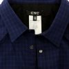 Chic Blue Checkered Casual Cotton Shirt - Image 6