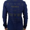 Chic Blue Checkered Casual Cotton Shirt - Image 3