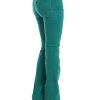 Chic Green Straight Leg Jeans for Sophisticated Style - Image 4