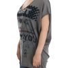 Elegant V-Neck Tunic with Motive Print - Image 2
