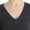 Chic V-Neck Alpaca Blend Short Sleeve Sweater - Image 5