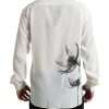 Elegant Floral Silk Dress Shirt - Image 3