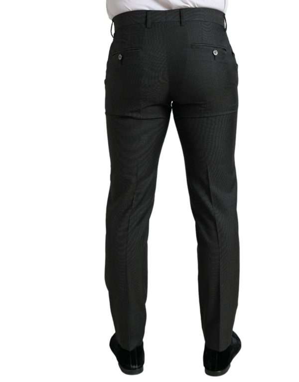 Elegant Dark Grey Skinny Dress Pants - Image 2