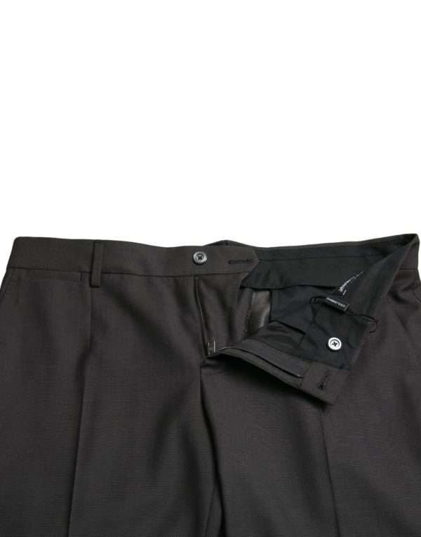 Elegant Dark Grey Skinny Dress Pants - Image 5