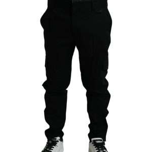 Elegant Cotton Stretch Jogger Pants