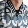 Multicolor Silk Bomber Jacket - Classic Elegance - Image 4